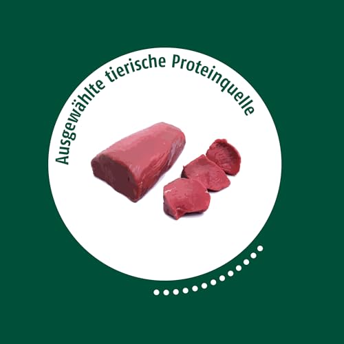 Christopherus Genuss PUR Getreidefreies Nassfutter für Hunde, Singleprotein, Hirsch, Vollnahrung, 6 x 800 g Dosen