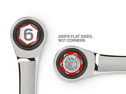 TEKTON WRN50116 Stubby Ratcheting Combination Wrench, 16 mm, Polished - Image 2