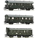 6200131 H0 3er Set Personenwagen, DR, Ep. III, Set 2