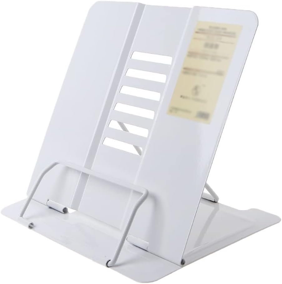 Portable Metal Adjustable Reading Book Holder Support Document Shelf Bookstand(D)