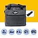 Koolatron Electric Portable Cooler Plug in 12V Car Cooler Bag, 26 qt (25 L) Black/Gray Soft-Sided Portable Car Fridge w/DC Power Cord, Adjustable Shoulder Strap, Cord Storage, Road Trip