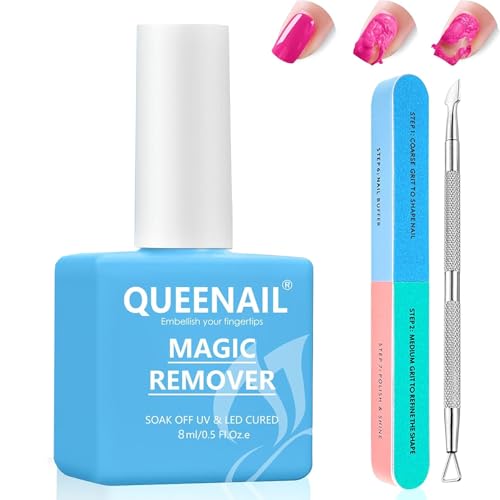 8ml Quitaesmalte para Uñas Gel, Removedor Gel, Acción rápida y efectiva