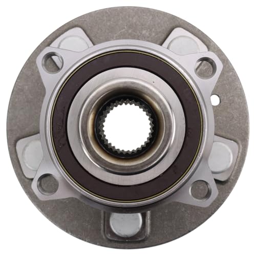 Image of TRQ Driver and Passenger Side Wheel Bearing and Hub Assembly Set 2 Piece Compatible with 2012-2021 Tesla S 2016-2021 X