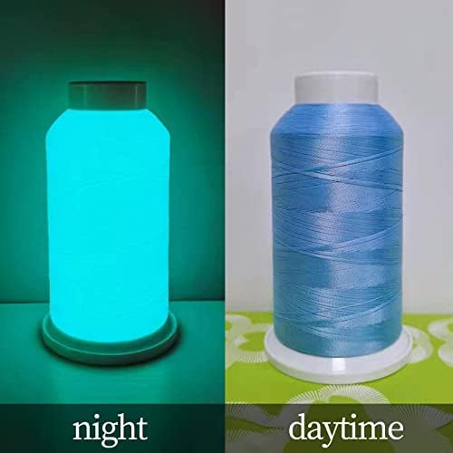 6 Colors Luminous Polyester Embroidery Machine Thread for Embroidery Sewing Raves