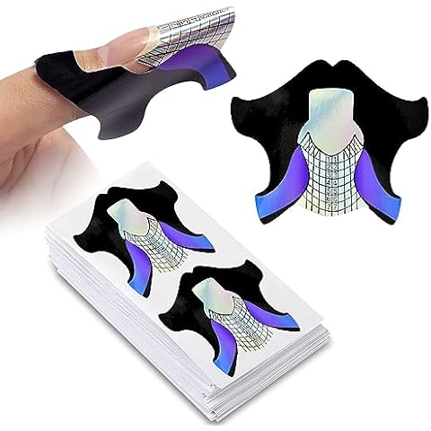 100pcs Self-Adhesive Nail Art Forms Cover