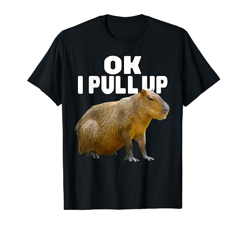 Ok I Pull Up Capybara Funny Capibara Lover Dank Meme Camiseta