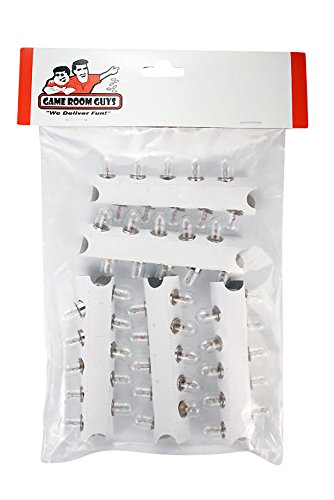 Set of 50 #44 Pinball Light Bulb Lamps - Clear