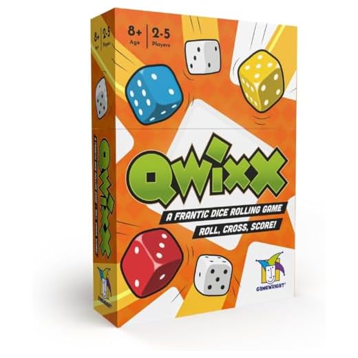 Gamewright Qwixx - A Fast Family Dice Game Multi-colored, 5"