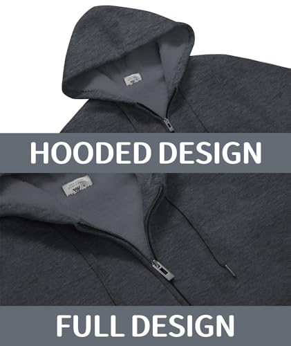 Mens Fleece Hoodies Zip Up Warm Thick Winter Jacket - image 5