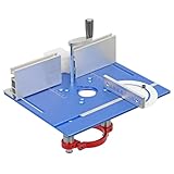 〖Produktmaterial〗: Die Einlegeplatte der Fräserwerkbank, die Fräserhebebasis, die Gleitstangen und die Leitbleche bestehen alle aus hochwertigen Aluminiumlegierungen. Die Oberfläche ist eloxiert, was härter und verschleißfester ist, mit guter Isolierleistung und langer Lebensdauer.