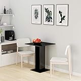 El elegante diseño de esta mesa alta de bar la convierte en un accesorio atemporal para tu casa. La construcción de aglomerado hace que la mesa tipo pub es muy duradera, estable y fácil de limpiar. La mesa de bistró es fácil de montar.