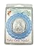 Moulded Acrylic Blue Crib Medal with Guardian Angel for Baby Boy Nursery Decor, 3 1/2 Inch