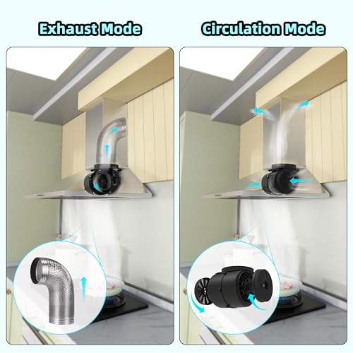 FIREGAS Dunstabzugshaube 60cm, 308m³/h abzugshaube umluft mit CC110 Aktivkohlefilter, 3 Leistungsstufen, Kann Abluft und Umluft Wandmontage Wandhaube, Silber