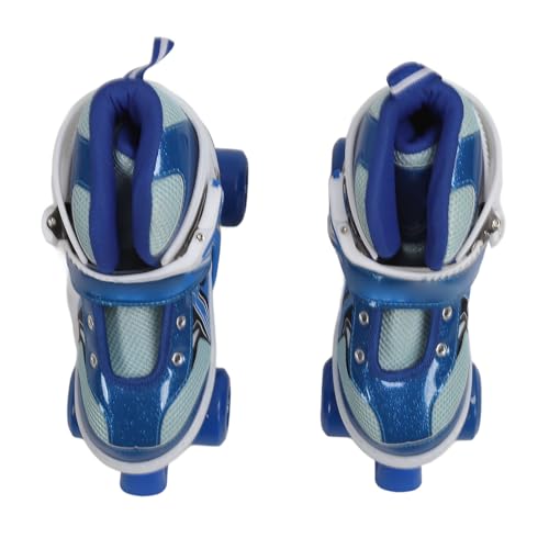 Roller Skates, Soft Inner Lining Four Wheel Skates Breathable Mesh Comfortable for Outdoor (Blue)