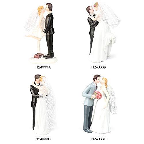 Baugger - Resina Noivo & Casal De Noiva Estatueta Bolo De Casamento Topper Romântico Decoração Do Bo