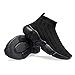 Casbeam Boys and Girls Breathable Lightweight Fashion Casual Sports Walking Shoes Running Sneakers High Top All Black Little Kid Size 1