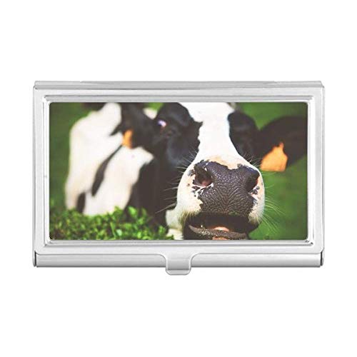 Estojo porta-cartões de visita com organismo terrestre de animal de vaca da Pcture