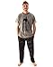 Pajamas Pajamas Pajamas Mens Tommy Shelby Familia Camiseta y salón Pantalones PJ