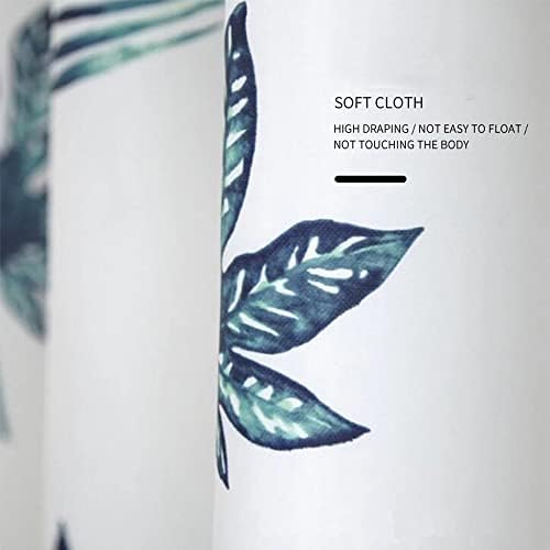 mefound Shower Curtain Green Plants Waterproof Mould Proof & Mildew Resistant Bathroom Curtains with 12 hooks,180x180cm(72x72Inch)