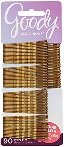 Goody Hair Bobby Pins, Blonde, 90-count, Metallic Blonde