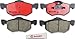 Brembo P24056N Premium Ceramic Front Disc Brake Pad Set FORD/FORD AUSTRALIA/FORD USA/MAZDA/MERCURY OE# EC253323ZD