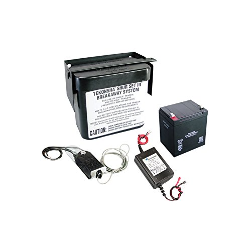 Tekonsha 20020 Shur-Set III All Polymer Lockable Breakaway System with Battery, Breakaway Switch and Charger