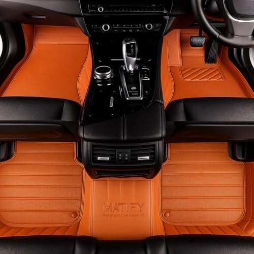Image of 9D Car Floor Mat for Nissan Tekton 2026 | Tan | Waterproof | Anti-Slip | Luxury Premium Leather Car Mat | Full Coverage | All Weather | Custom Fitted Mats