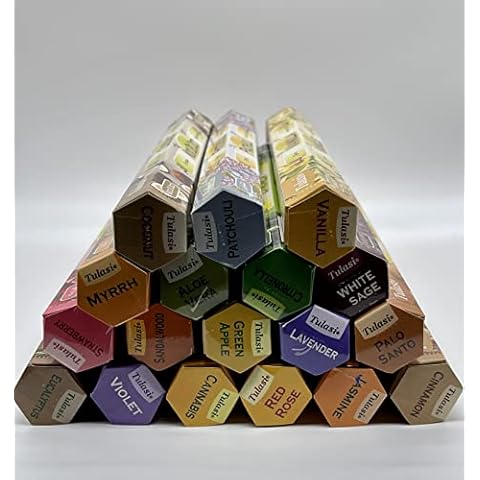 Tulasi 18-Pack Mixed Variety Incense Sticks Cover