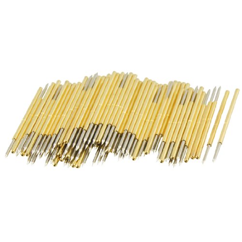uxcell 100 Pcs 9100B 1mm 30 Degree Spear Tip Dia Spring Test Probes Pins