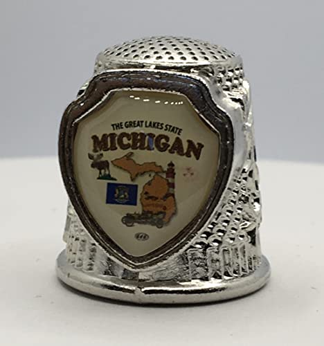 Michigan State Collectible Souvenir Thimble