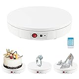👍 PANTALLA DE 360 GRADOS: La plataforma giratoria eléctrica adopta un diseño de plataforma giratoria de 360 ​​grados, que puede ajustar manualmente la velocidad y la dirección del producto de visualización de 360 ​​grados. Se utiliza para exposiciones temáticas, escaparates, exposiciones de imágenes. Proporcione a sus clientes una vista de 360 ​​grados del producto y permita a los fotógrafos tomar fotografías desde una perspectiva de 360 ​​grados.