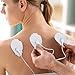 LotFancy TENS Unit Replacement Pads Snap On, 40 Pcs Self-Adhesive Electrode Pads, Reusable Tens Pads for TENS/EMS Massager