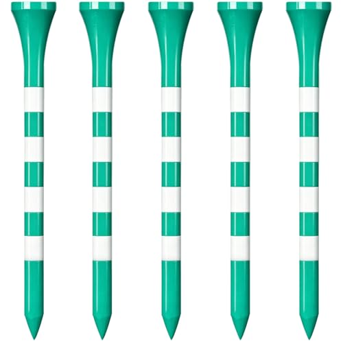 Zivisk Wooden Golf Tees 3-1/4" 100 Count 83mm Cyan