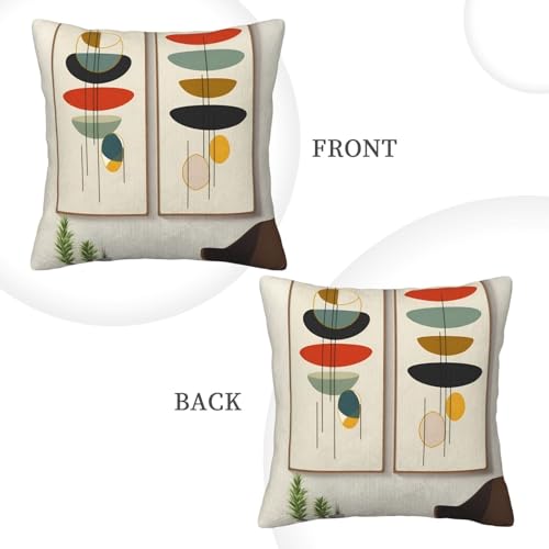 Housse de coussin 50x50 cm imprimé moderne en peluche douce
