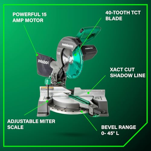 Compound Miter Saw with Laser Guide