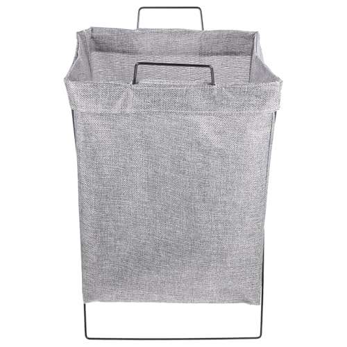 Supvox Faltbarer Wäschekorb mit Eisenrahmen Kleine Größe...