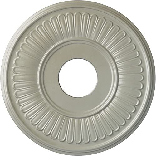 Image of Ekena Millwork CM15BEFCS 15-3 /4 inch x 3-7 /8 inch x 3 /4 inch Berkshire Ceiling Medallion, Flash Copper