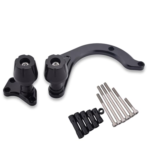 BYEMTTY オートバイ用エンジンスライダー あてはまる スズキ ジクサー SF250 ジクサー250全年式 Vストローム250SX V-Strom250SX('23)<8BK-EL11L>ブラック