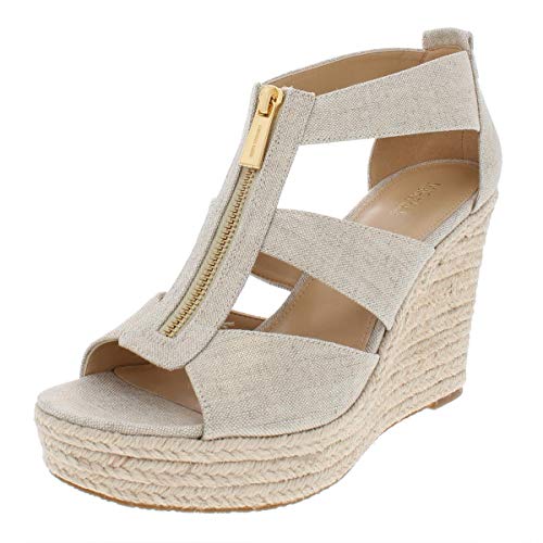 Michael Kors Damita Wedge - Sandalias de cuña para mujer, color Dorado,...