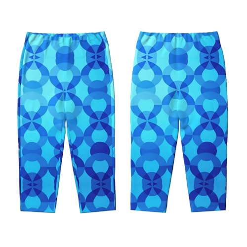 Pajama Pants Pajama Bottoms with Elastic Waistband Sleepwear Lounge Pants, Water Waves3