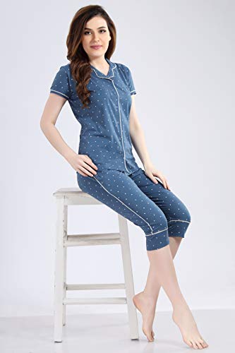 Image of AV2 Women's Cotton All Over Print Top and Capri Set Pack of 1