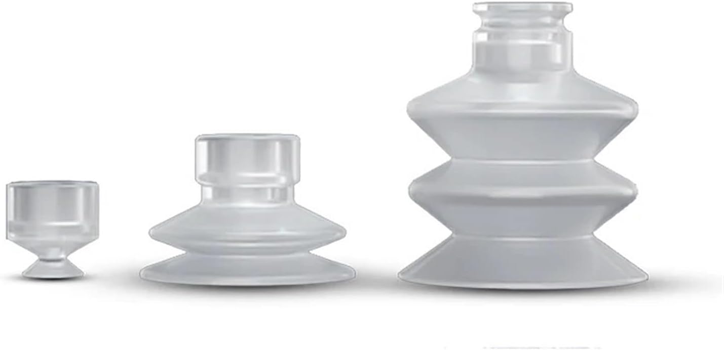 1/2/3 Layer 25S1~60S2 Series Air Fitting Manipulator Pneuamtic Industrial Vacuum Rubber Suction Cup Chuck (Color : M-25S1, Size : QTY-10PCS)