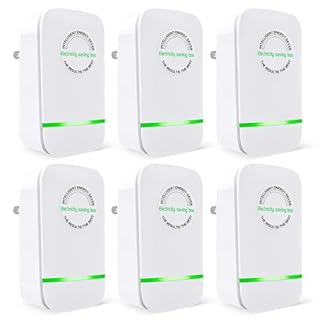 Power Saver Pro, Stop Watt Energy Saving Device, Intelligent Energy Savers Plug in, Electricity Saving Box Voltage Stabilizer for Home Office US Plug 90V-250V 30KW 6Pack