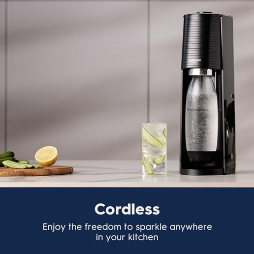 Image of SodaStream Terra Sparkling Water Maker Bundle in Black - includes 3-Pack CO2 and Carbonating Bottle