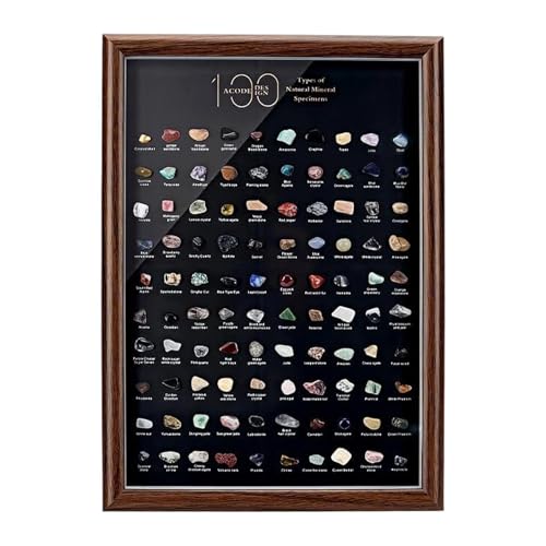de colección de natural, 100 variadas educativas, juego de colección de gemas y cristales, para estudiantes, principiantes, geólogos