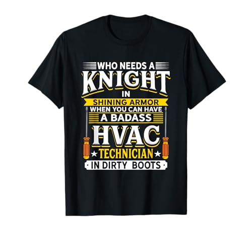 Funny HVAC Tech Dirty Boots Quote for Work Crew Pride Design T-Shirt
