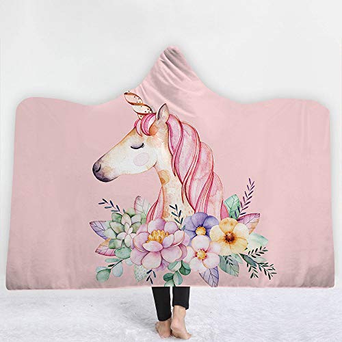 Couverture Sherpa licorne épaisse idéale pour la pause déjeuner au bureau
