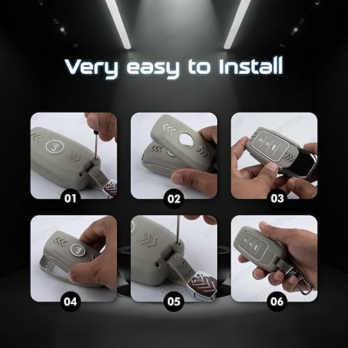 Image of SHOPOFLUX Metal Key Cover Compatible for Skoda & Volkswagen Cars Kylaq | Slavia | Kushaq | Octavia | Virtus | Taigun | Tiguan | T Roc 3 Button Flip Key