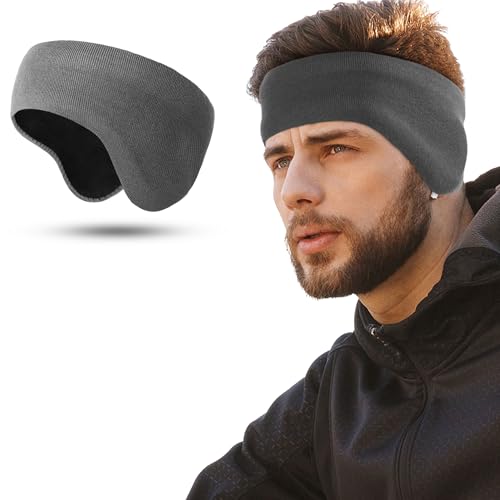 wtactful double-layer fleece pro ear warmers muffs cold weather headband ear covers for men women ski running cycling