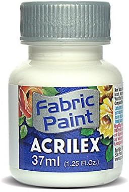Acrilex 37 ml Matte Fabric Paint, Clear by Acrilex